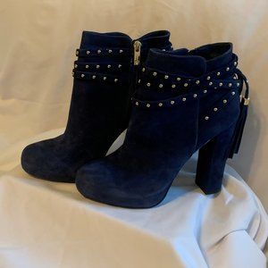 Jessica Simpson Blue Suede Booties